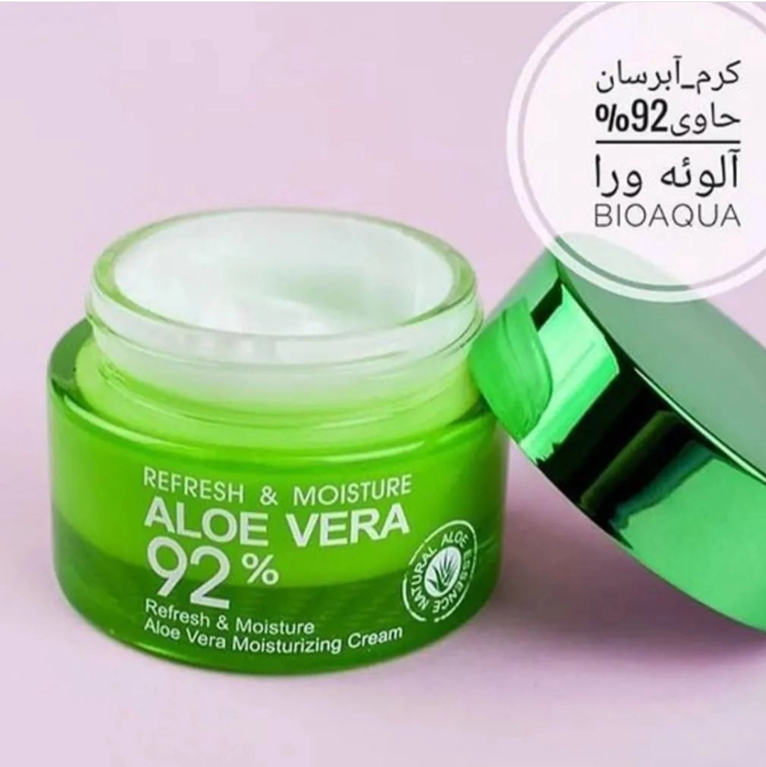 کرم آبرسان و جوانساز و مرطوب کننده آلوئه ورا ۵۰ میل بیواکوا