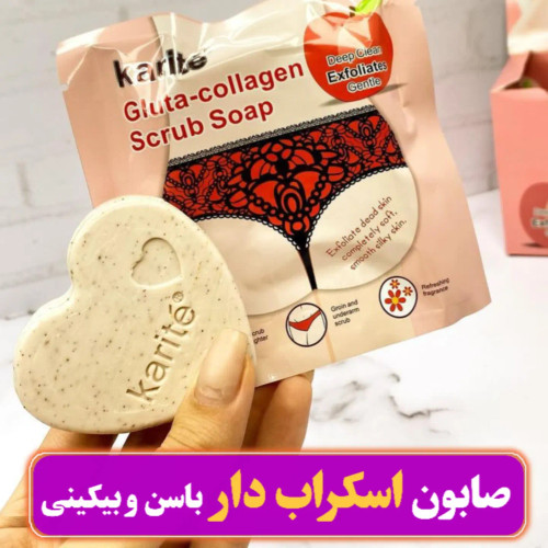 صابون اسکراب دار و ضد جوش باسن هلو