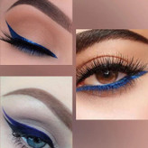 خط چشم آبی ماژیکی مک بدون خشک شدن کیفیت عالی