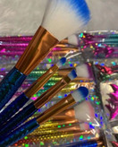 ست براش آرایشی مدل ماهی یا پری دریایی ۴ تیکه