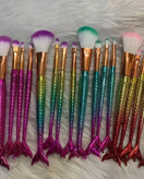 ست براش آرایشی مدل ماهی یا پری دریایی ۴ تیکه