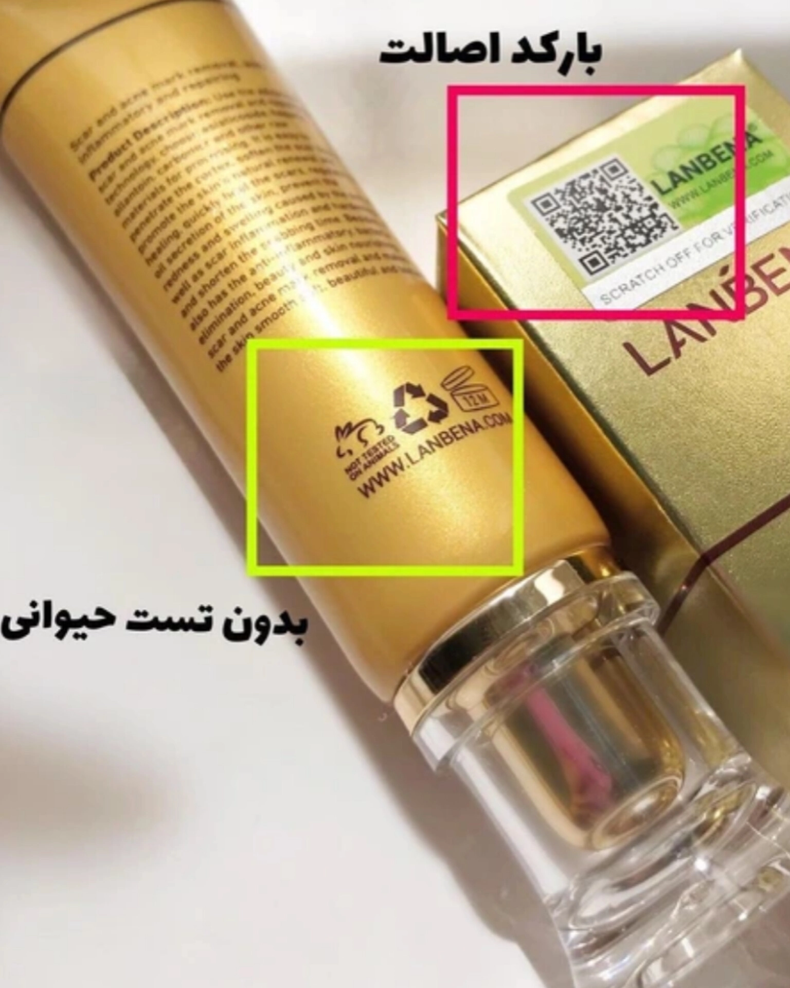 کرم ترمیم کننده جای سوختگی ، زخم، بخیه برند لانبنا