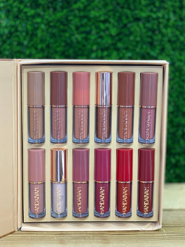 پک رژ لب مایع مات و شاین ۱۲ عددی برند هندیان بسیار باکیفیت