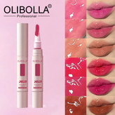 رژ لب کُره ای براش دار اولی بولا بدون چسبندکی لب محصول ترند اینستا