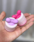 رژ لب خیس و بالم لب کره ای مدل پاپیونی همراه با براش مخصوص