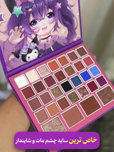 سایه چشم ۳۲ رنگ مات و شایندار با پیگمنت و رنگ بندی عالی