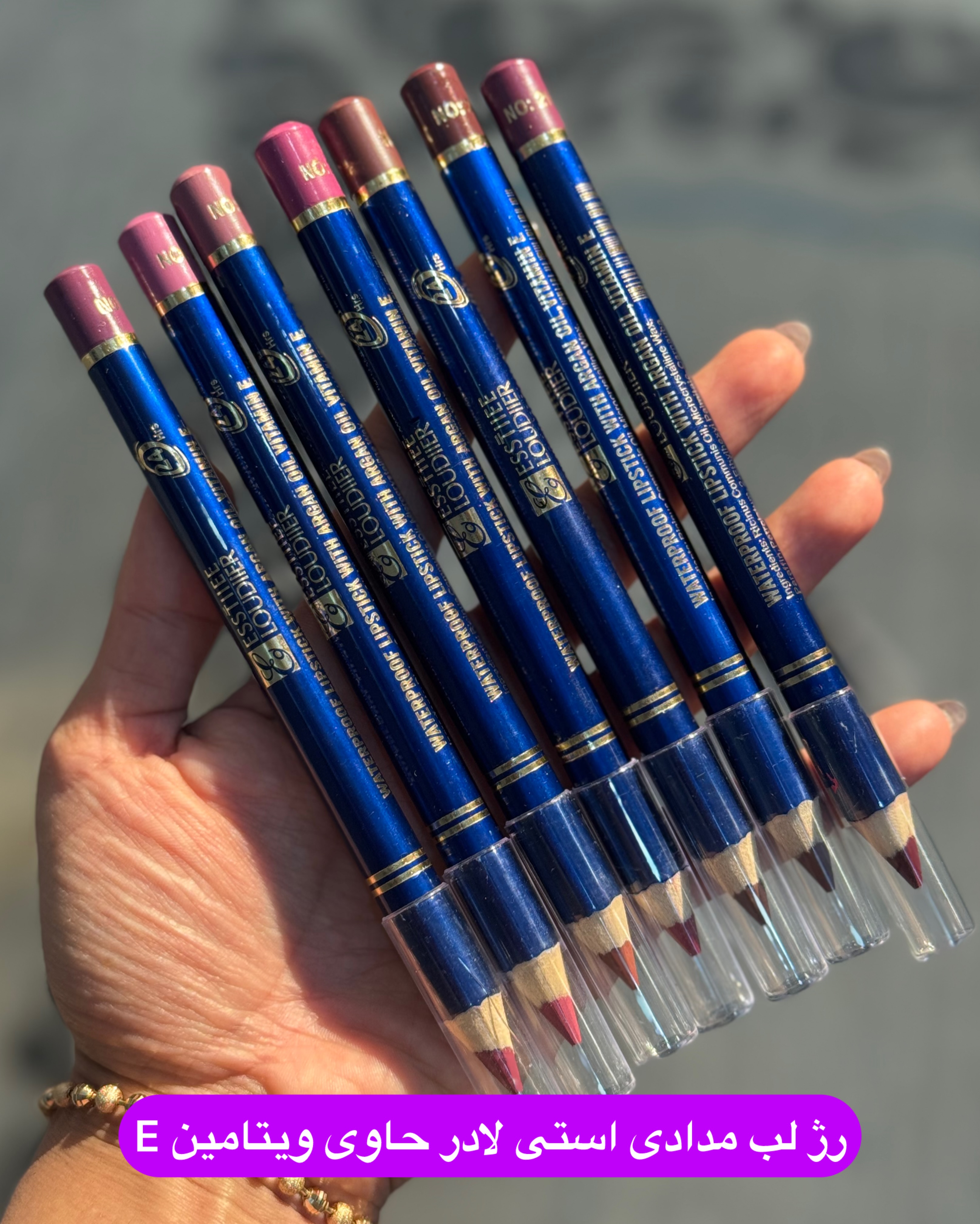 رژ لب مدادی ضدآب استی لادر در ۱۲ رنگ جذاب حاوی روغن آرگان ویتامین E